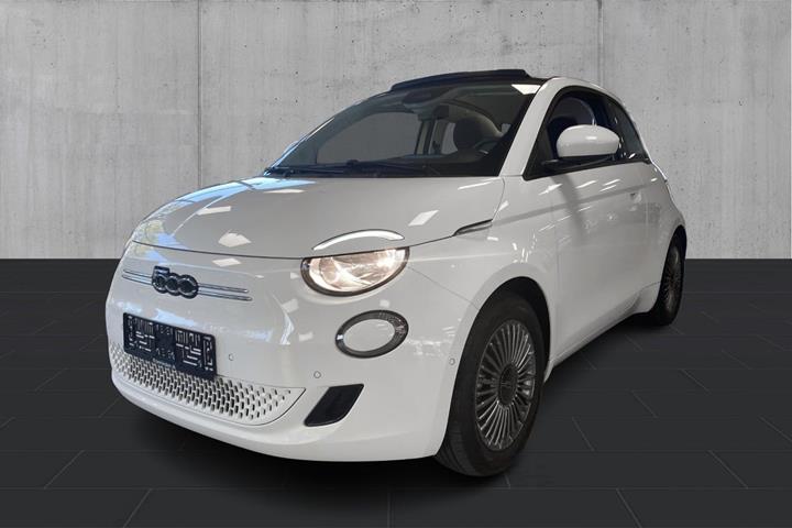 Hvid Fiat 500e fra 2023