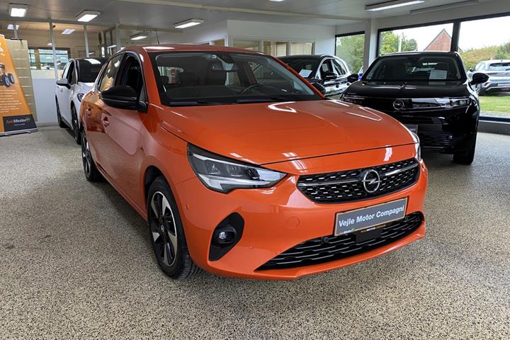Orange Opel Corsa-e fra 2020