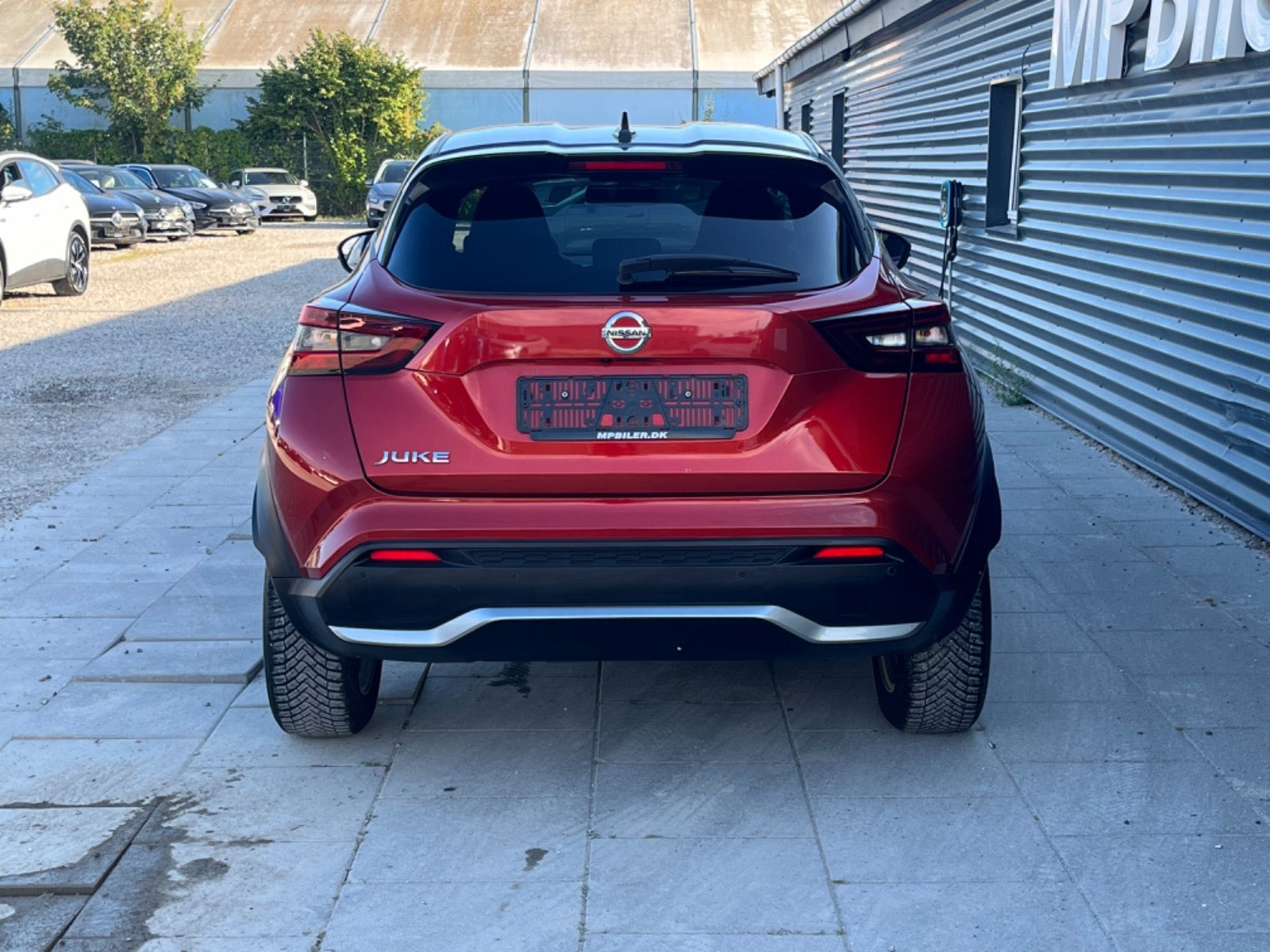 Rød Nissan Juke fra 2019
