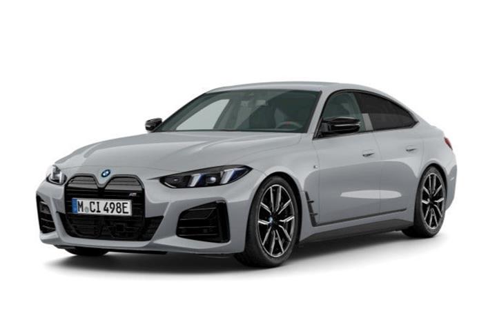 Grå BMW i4 fra 2026