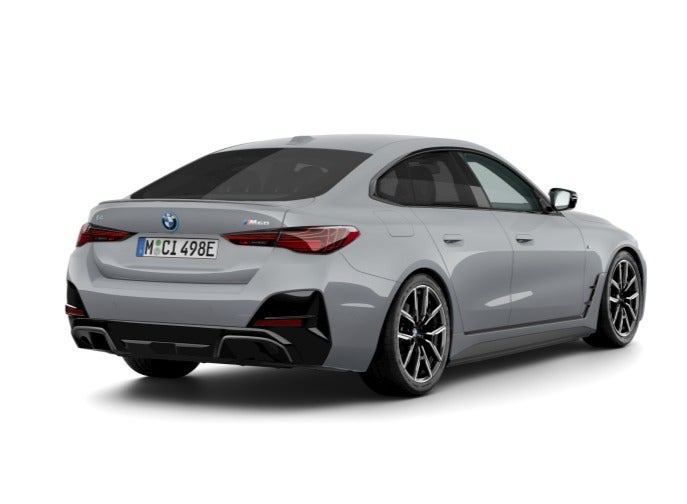 Grå BMW i4 fra 2026