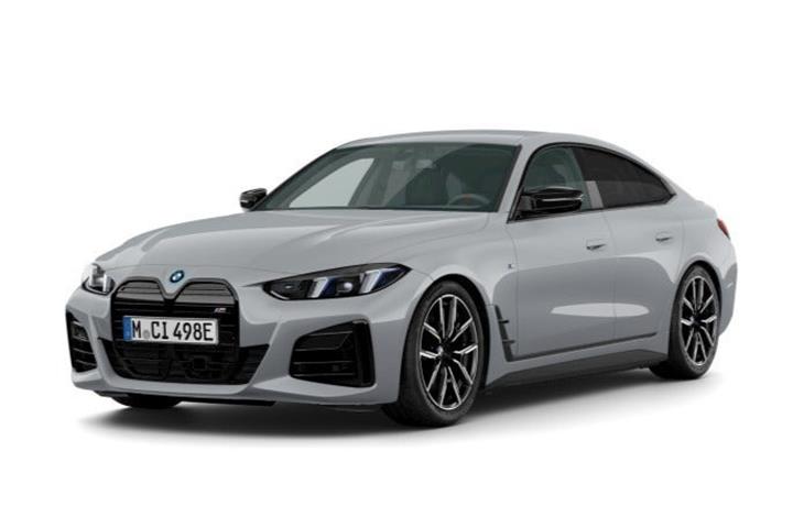 Grå BMW i4 fra 2026