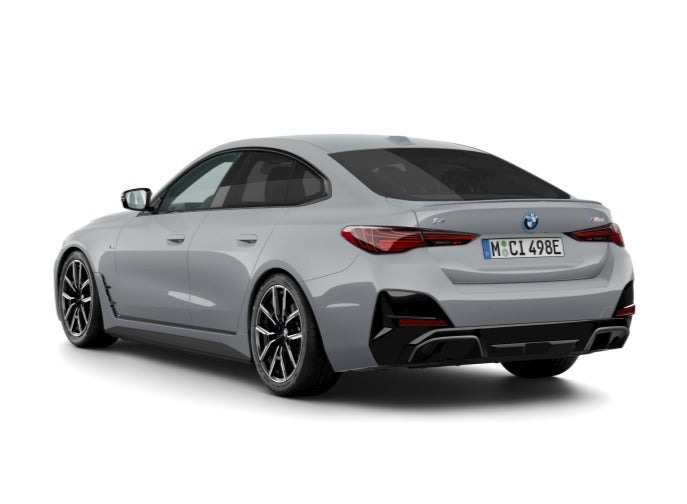 Grå BMW i4 fra 2026