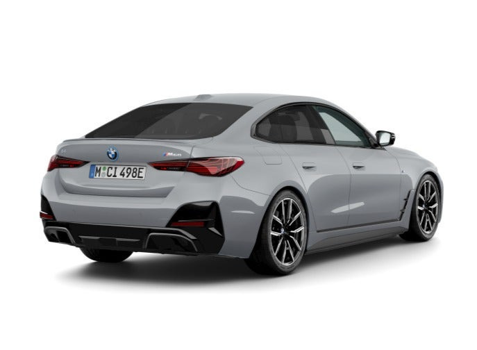 Grå BMW i4 fra 2026