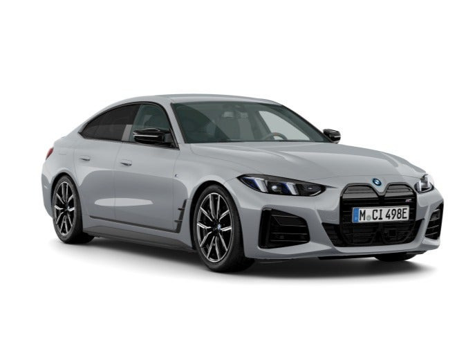 Grå BMW i4 fra 2026