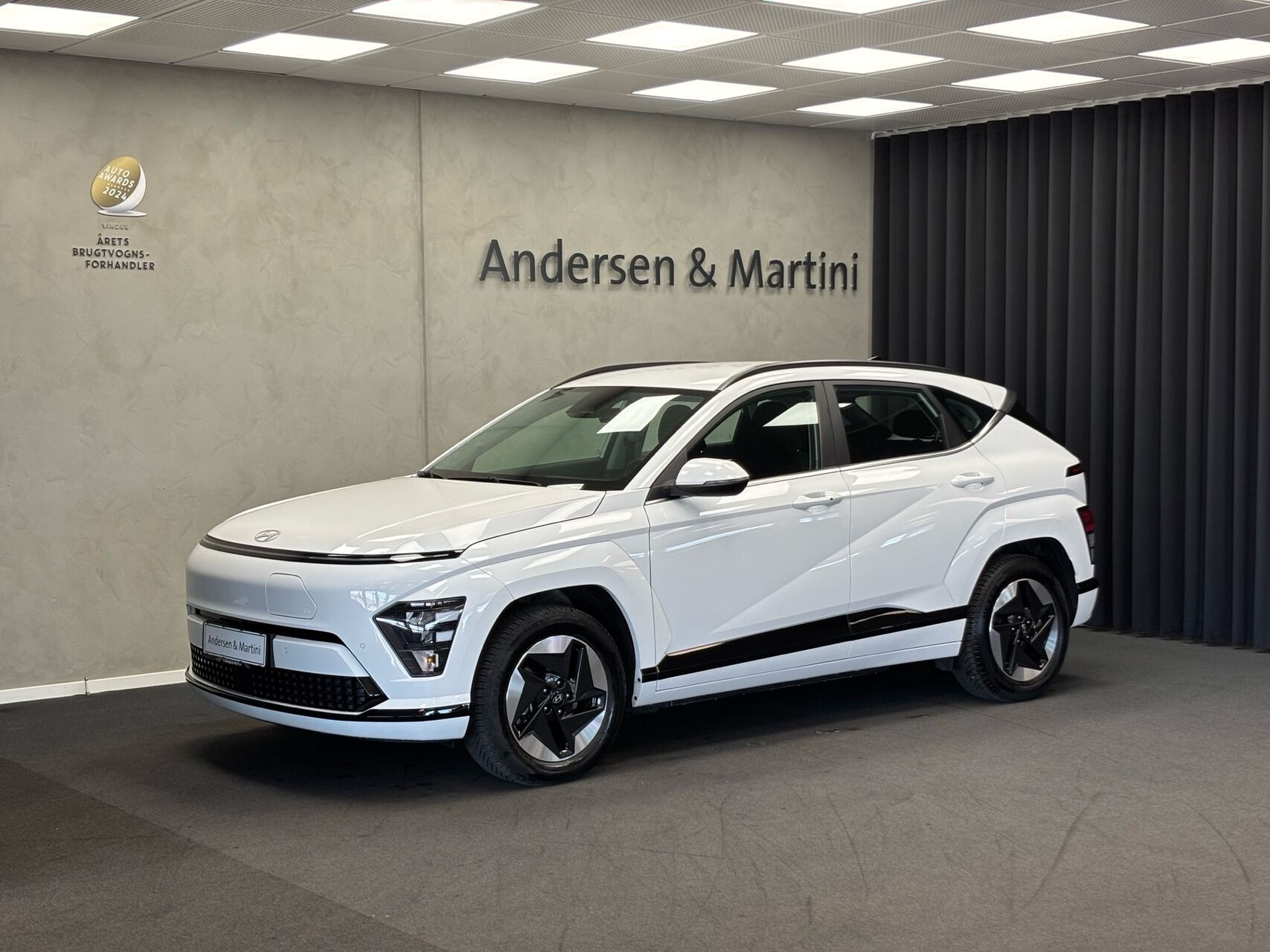 Hvid Hyundai Kona fra 2025