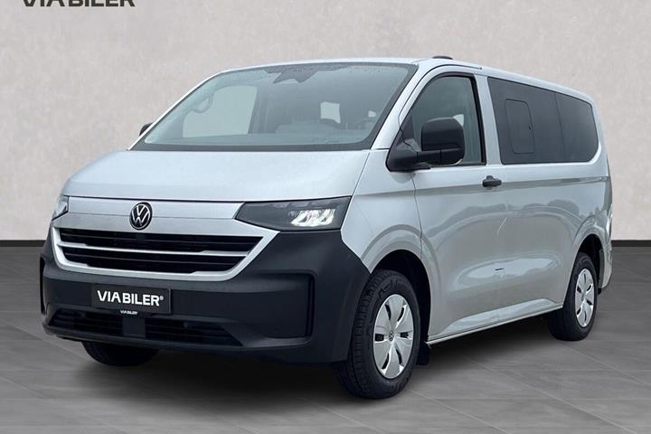 Grå VW e-Transporter fra 2026 set udefra