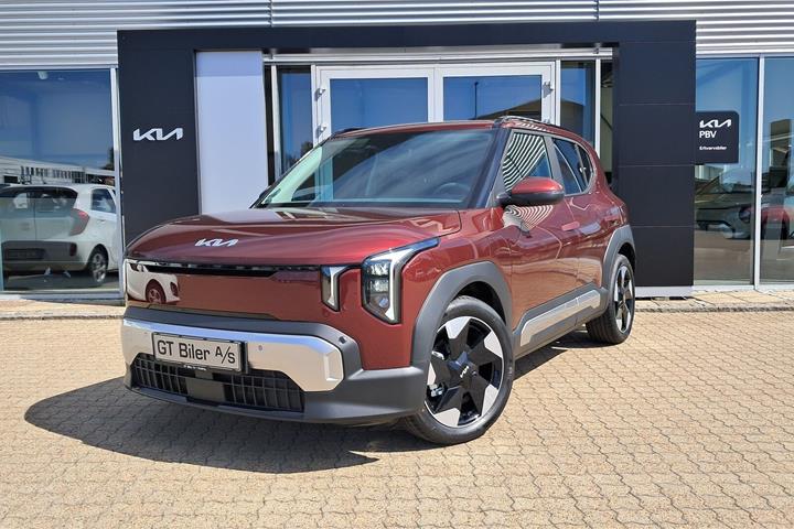 Rød Kia EV2 fra 2027