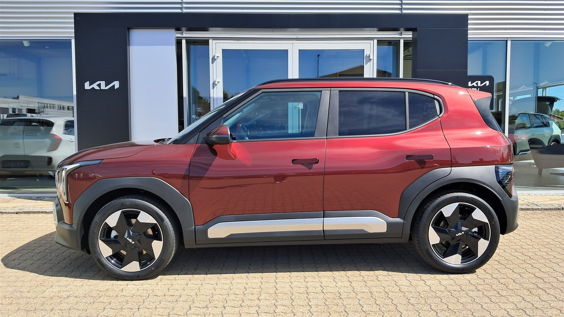 Rød Kia EV2 fra 2027
