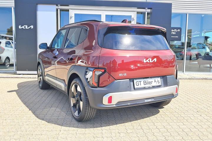 Rød Kia EV2 fra 2027