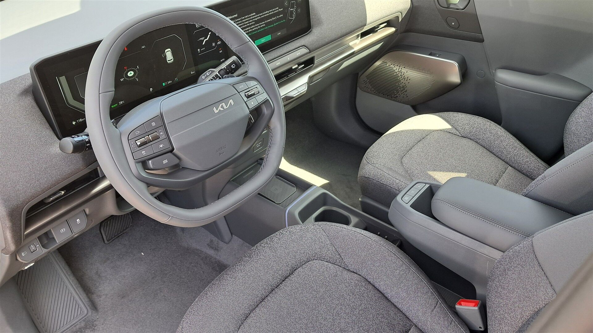 Rød Kia EV2 fra 2027