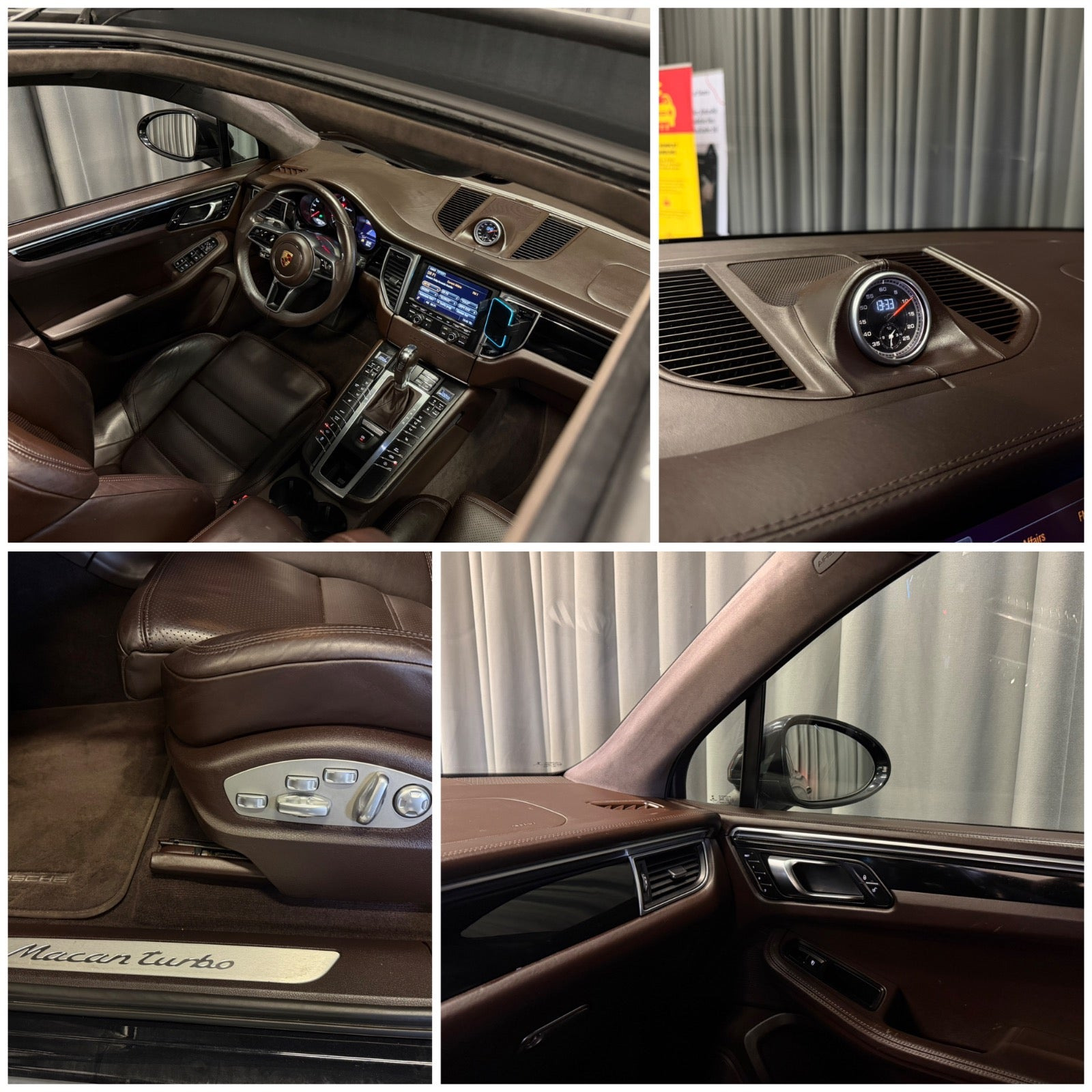 Sort Porsche Macan Turbo fra 2015