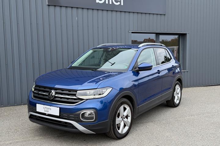 Blå VW T-Cross fra 2022