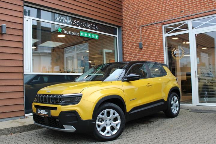 Gul Jeep Avenger fra 2024