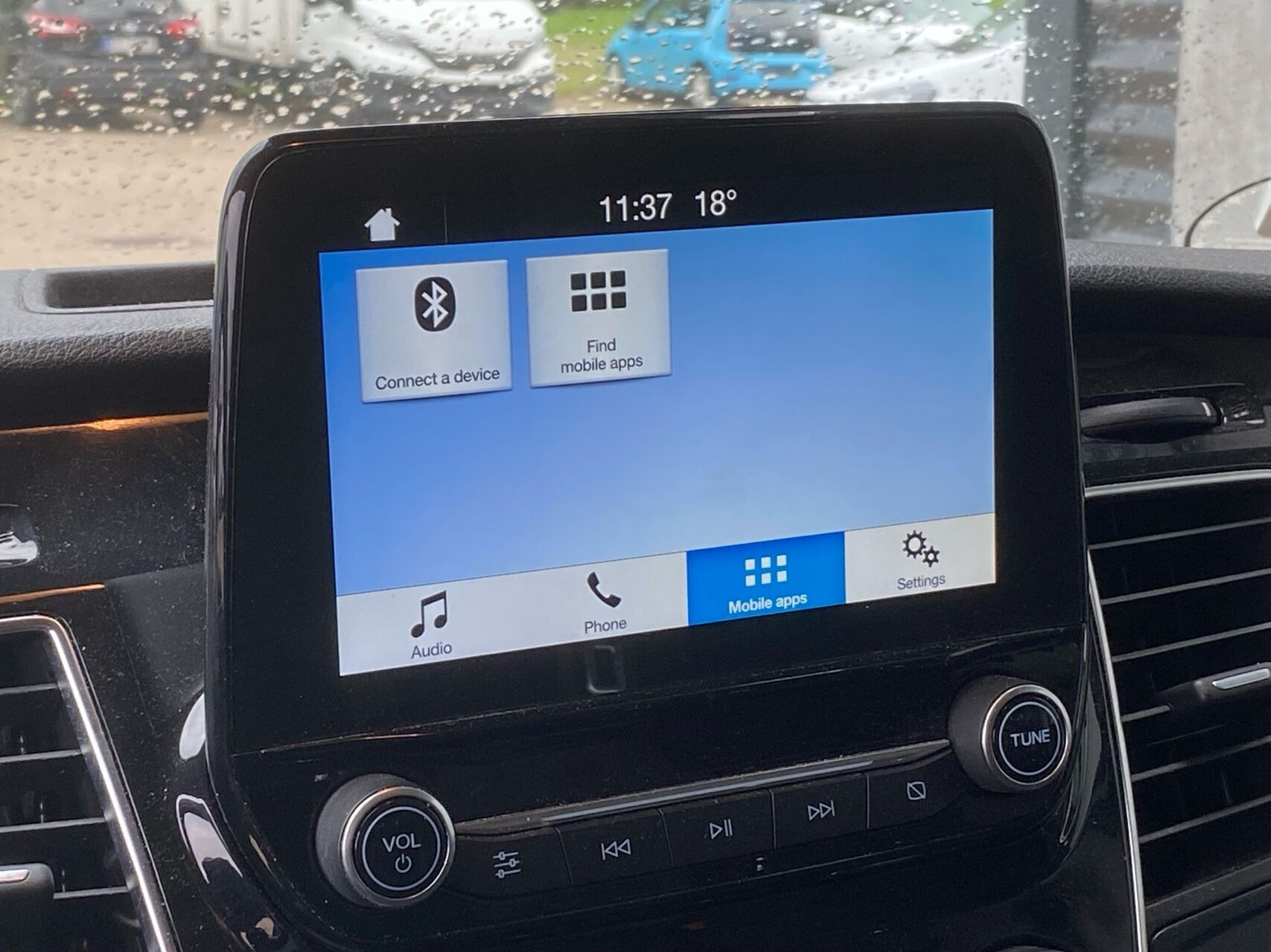 Hvid Ford Transit Custom fra 2019