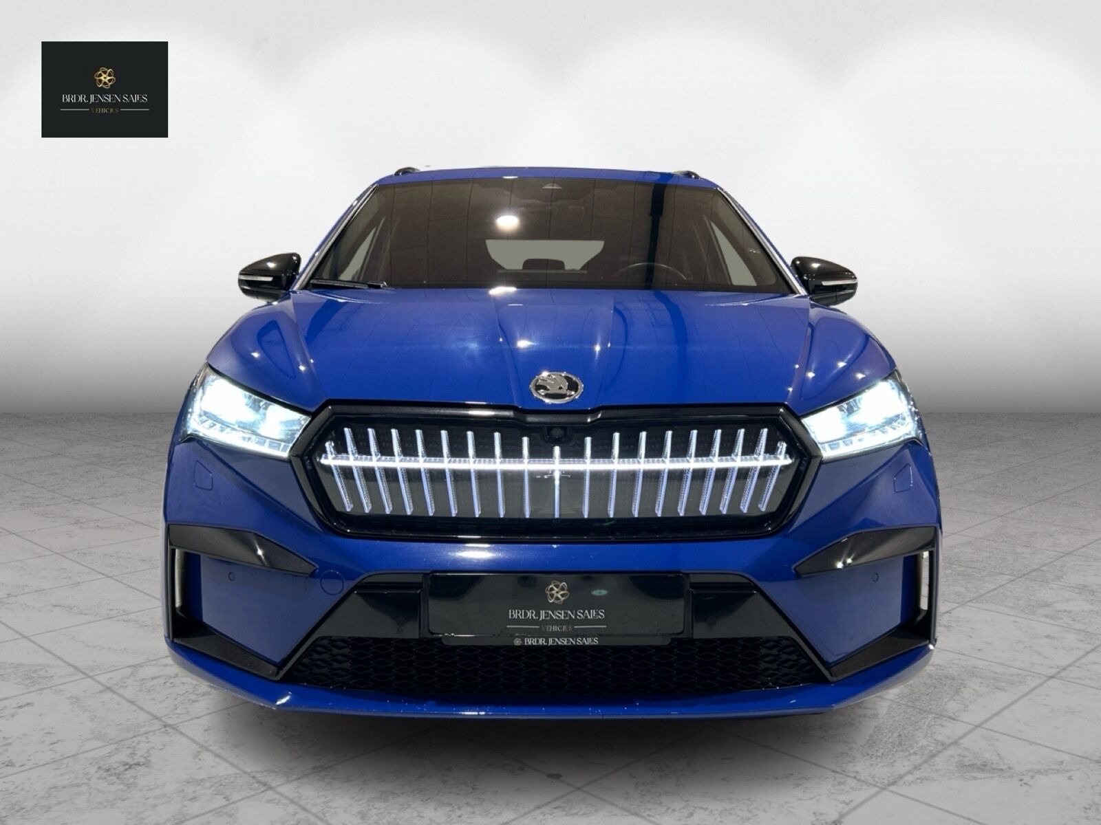 Blå Skoda Enyaq fra 2024