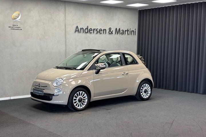 Brun Fiat 500C fra 2015