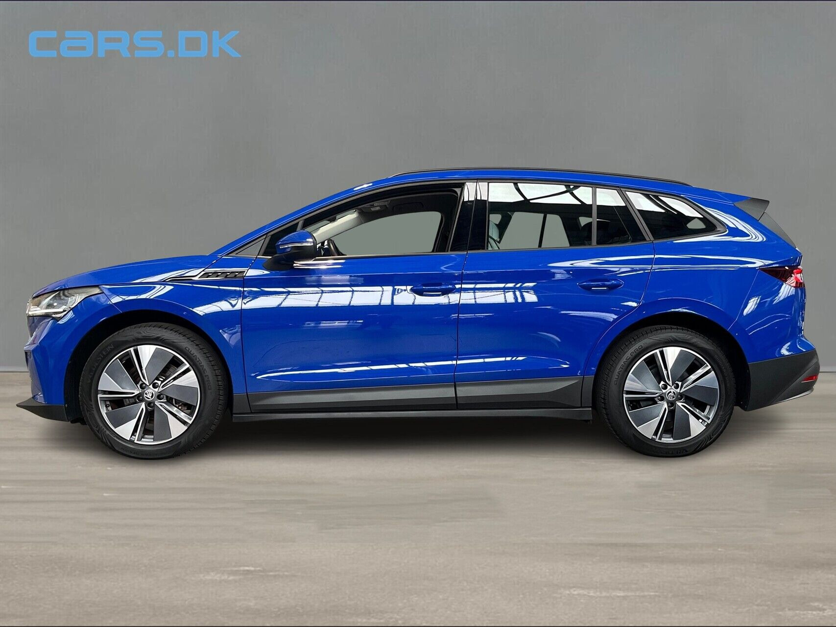 Blå Skoda Enyaq fra 2024