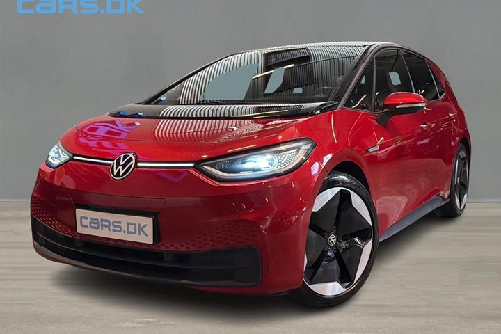 Rød VW ID.3 fra 2022 set udefra