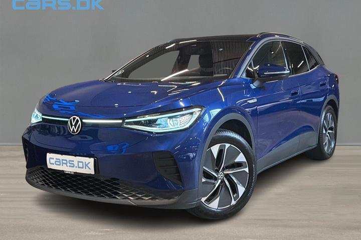 Blå VW ID.4 fra 2023 set udefra