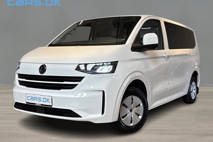 Hvid VW e-Transporter fra 2026 set udefra