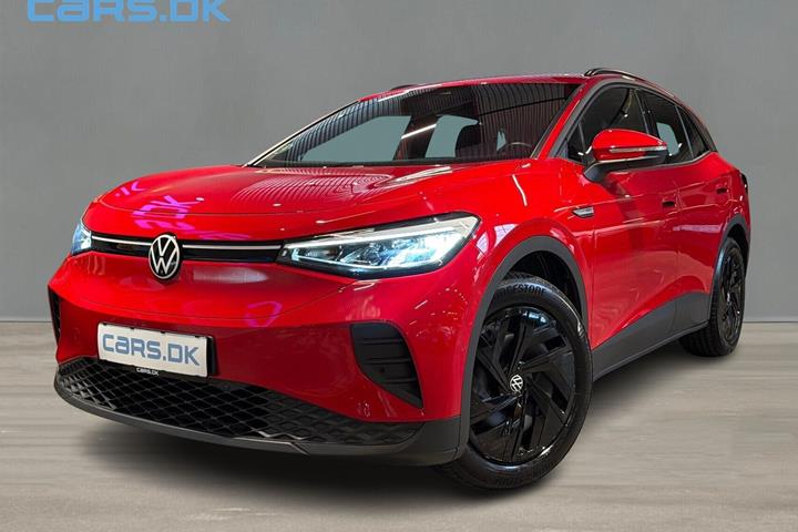 Rød VW ID.4 fra 2023 set udefra