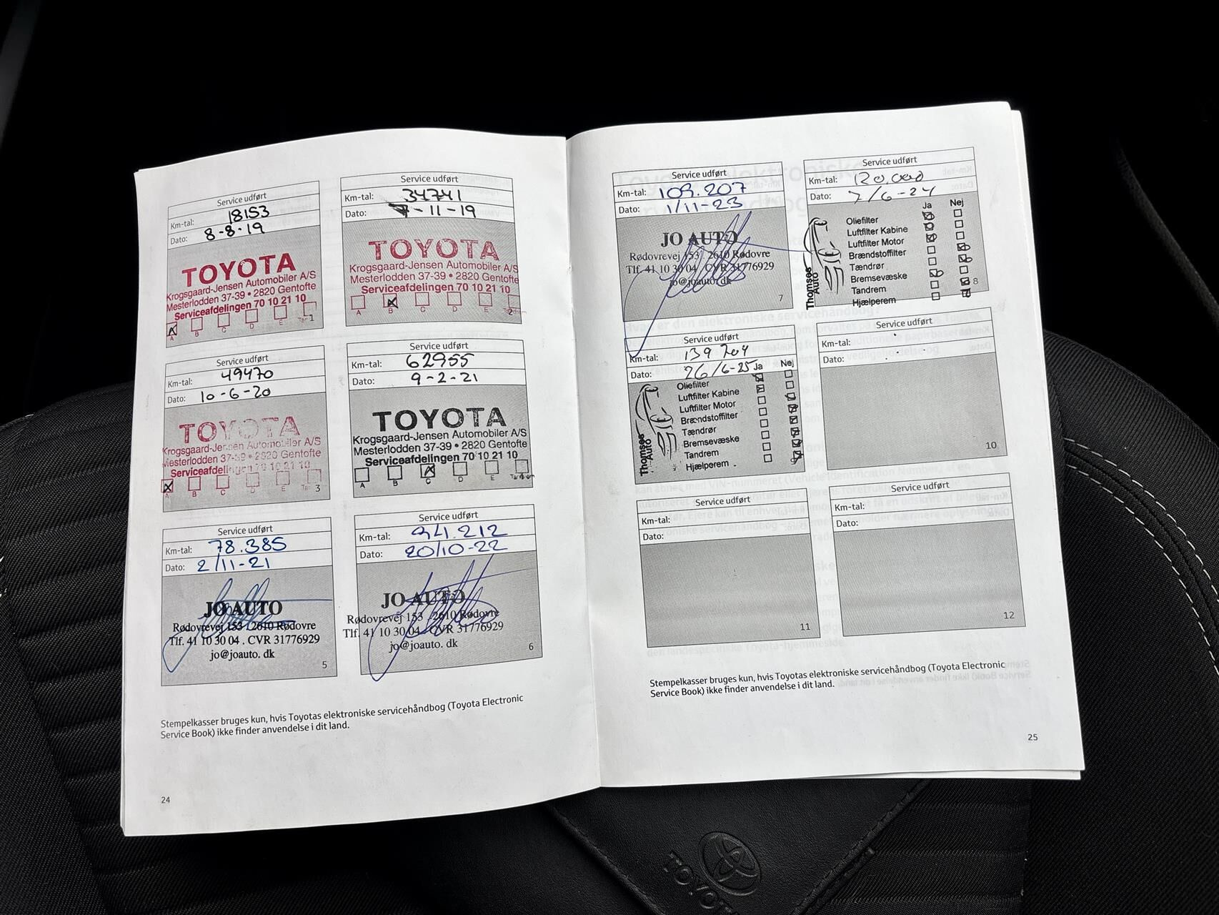Sort Toyota Yaris fra 2018