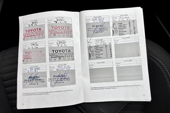 Sort Toyota Yaris fra 2018