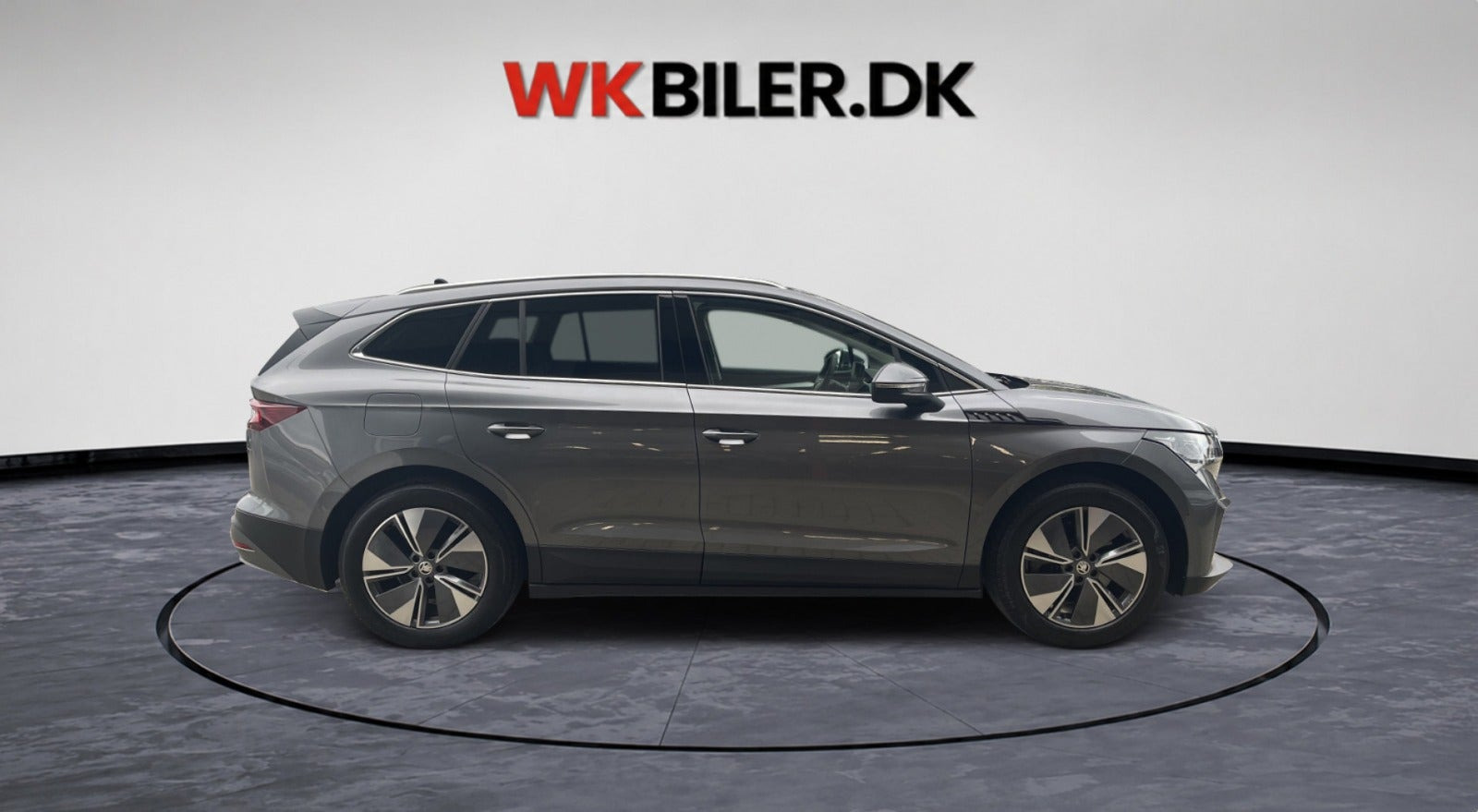Grå Skoda Enyaq fra 2025