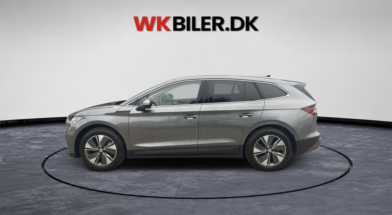 Grå Skoda Enyaq fra 2025