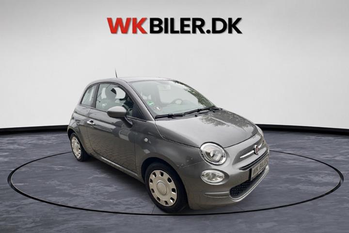 Grå Fiat 500C fra 2017