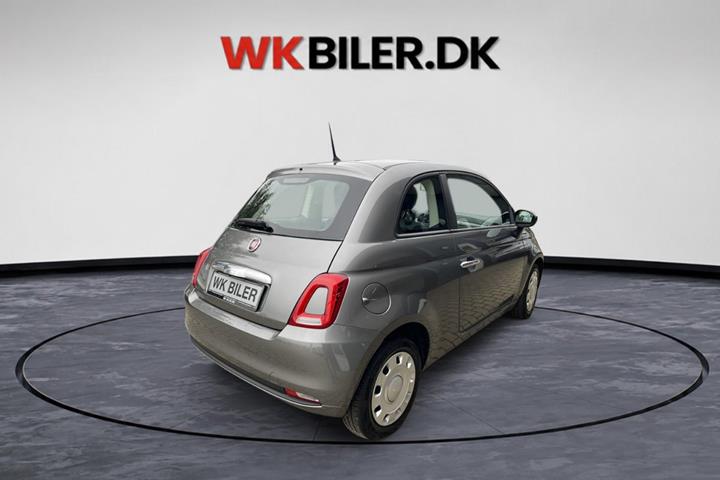 Grå Fiat 500C fra 2017