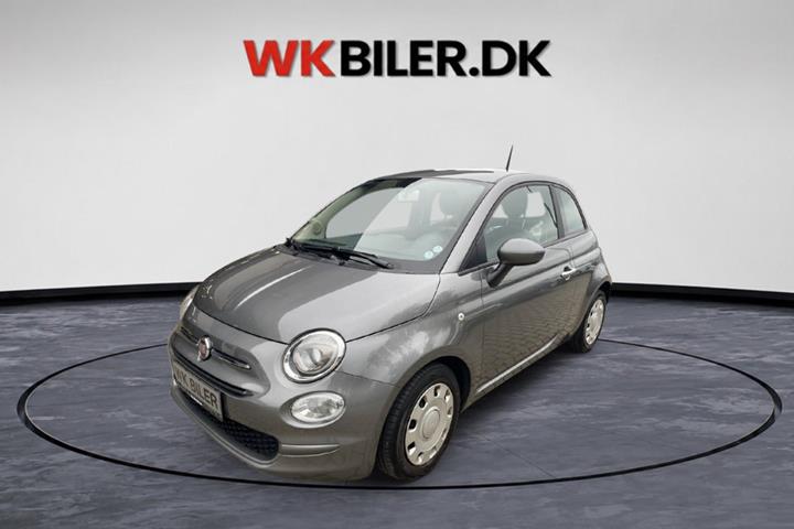 Grå Fiat 500C fra 2017