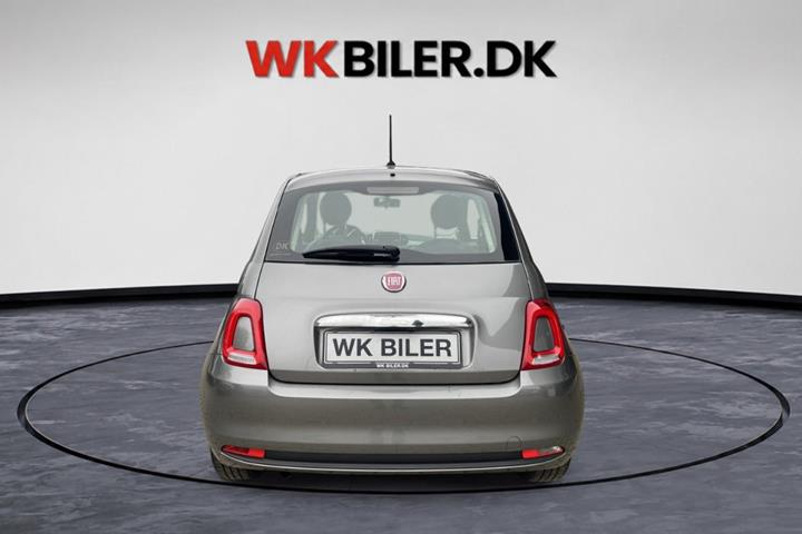 Grå Fiat 500C fra 2017
