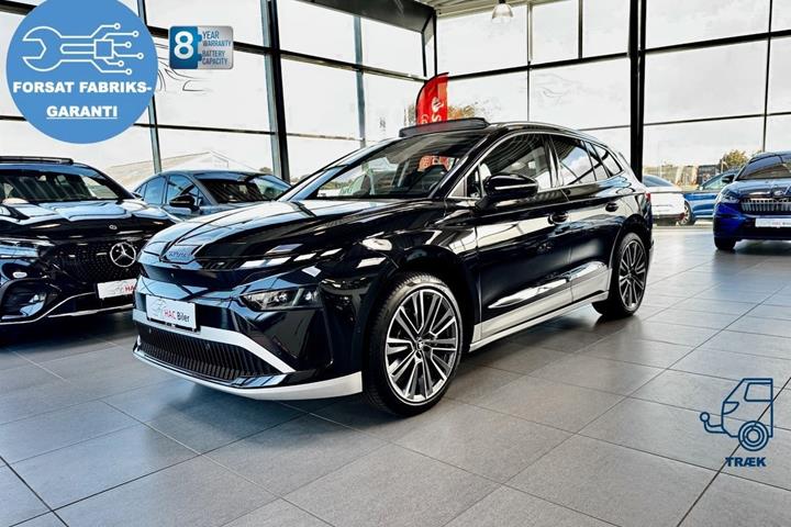 Sort Skoda Enyaq fra 2026 set udefra