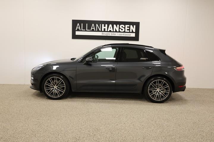 Grå Porsche Macan S fra 2019