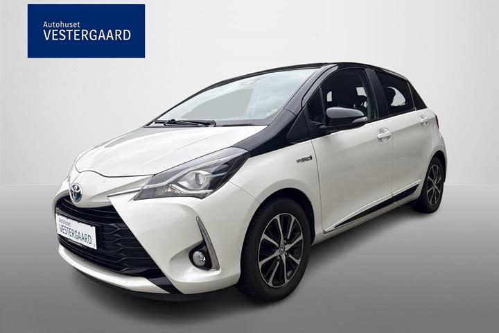 Hvid Toyota Yaris fra 2019