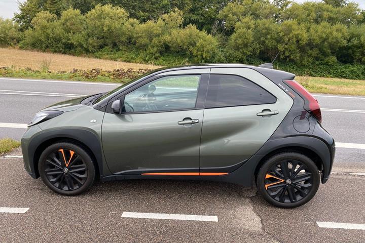Grøn Toyota Aygo X fra 2022