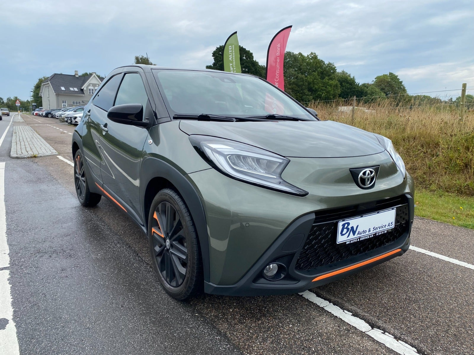Grøn Toyota Aygo X fra 2022