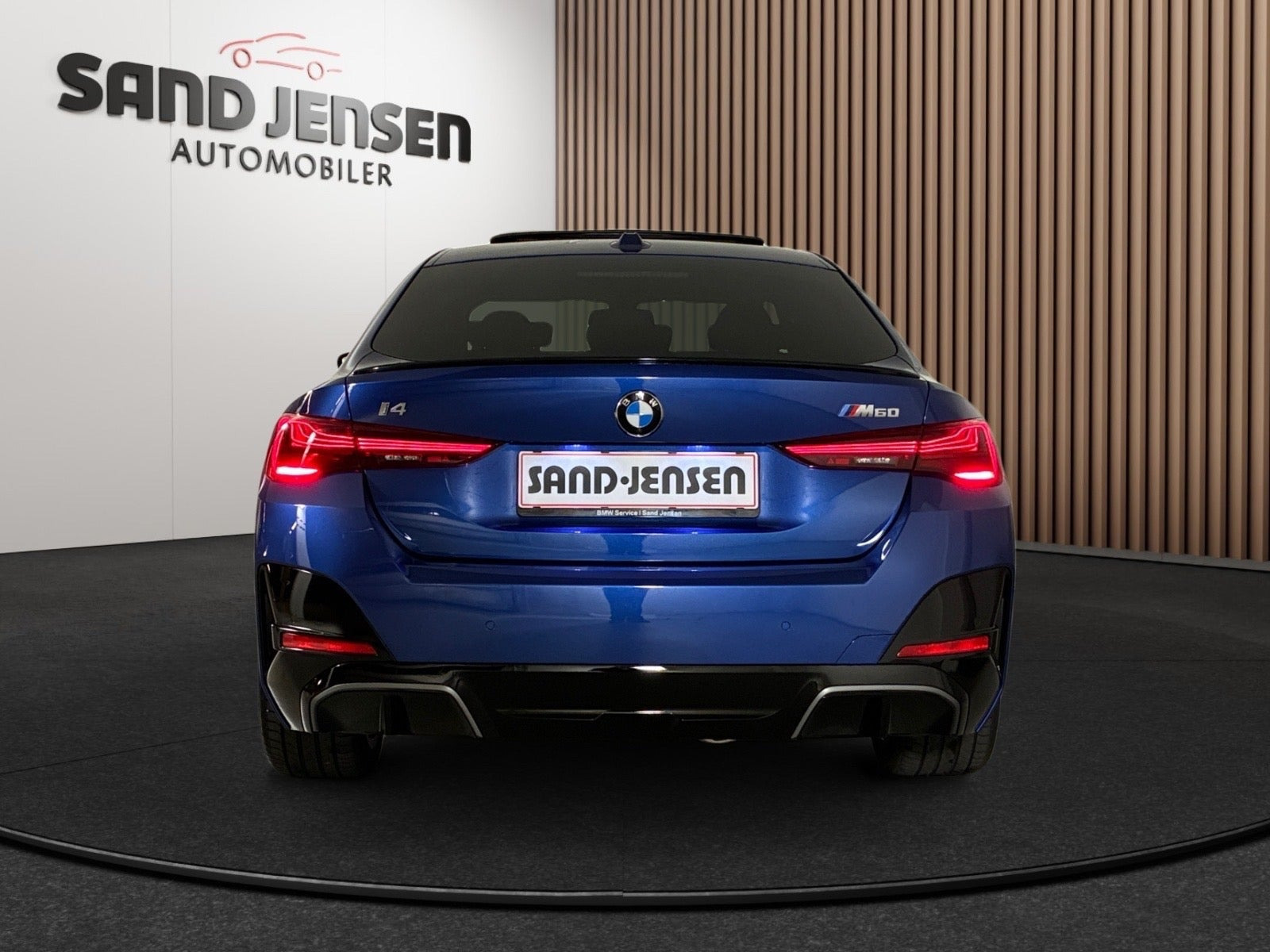Blå BMW i4 fra 2026