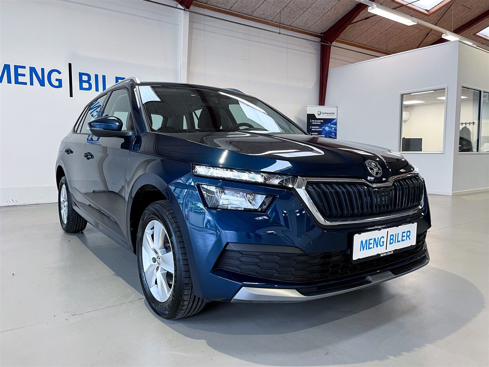 Blå Skoda Kamiq fra 2021
