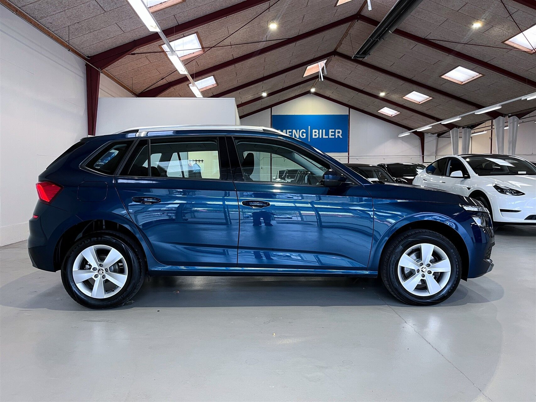 Blå Skoda Kamiq fra 2021