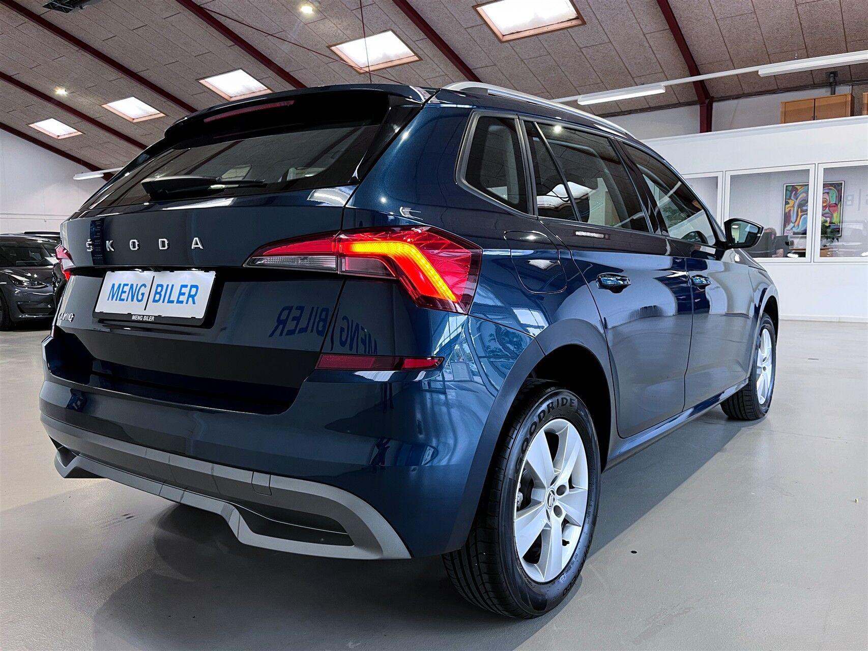 Blå Skoda Kamiq fra 2021