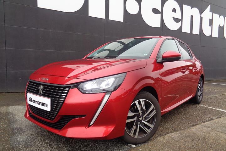 Rød Peugeot 208 fra 2021