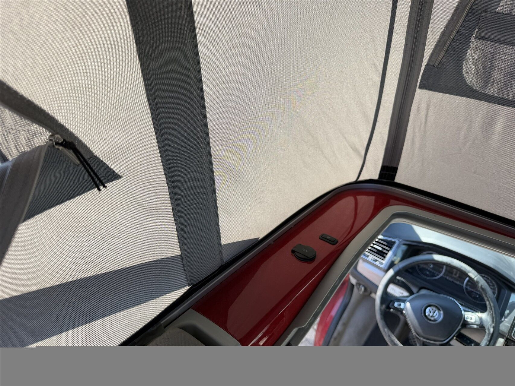 Rød VW California fra 2019