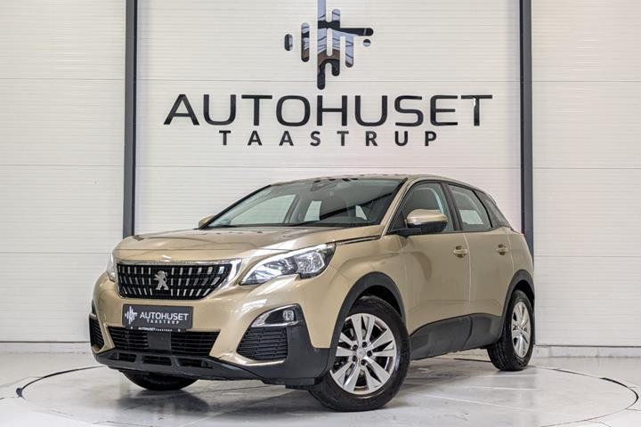 Gul Peugeot 3008 fra 2017