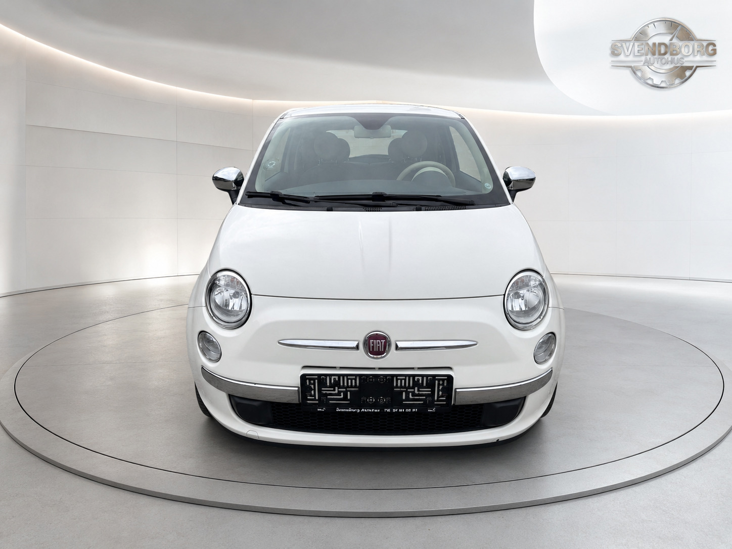 Hvid Fiat 500 fra 2014