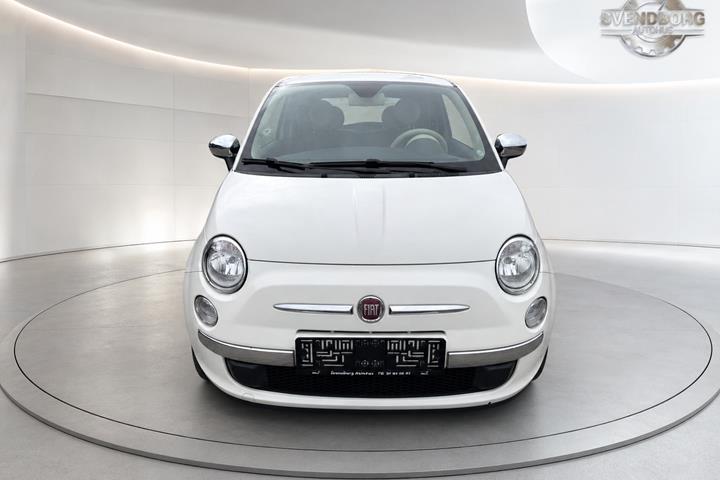 Hvid Fiat 500 fra 2014