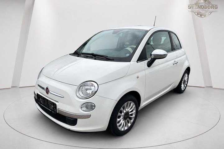 Hvid Fiat 500 fra 2014