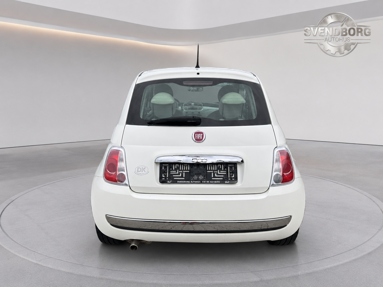 Hvid Fiat 500 fra 2014